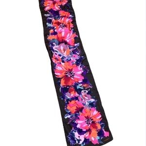 Cynthia Rowley watercolor floral print oblong silk scarf